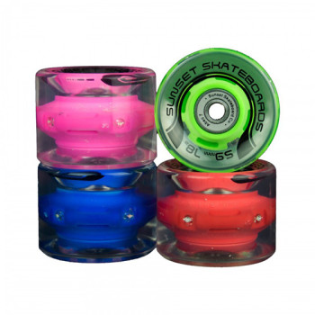 Sunset Wheels Cruiser 59mm 78A LED