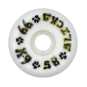 Dogtown Ruedas Slicks K-9 58mm 99a Blanco