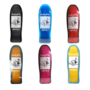 Suicidal Skates Pool Skater Reissue Skateboard Tabla 10.125" x 30.25" 