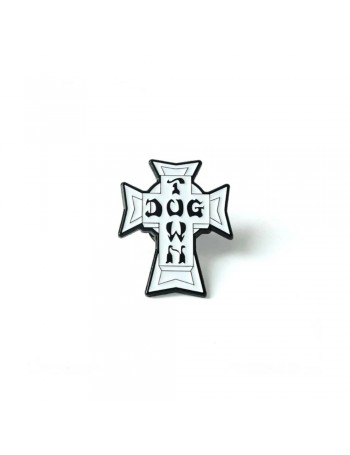 Dogtown Pin Enamel Vintage Cross 1.25"