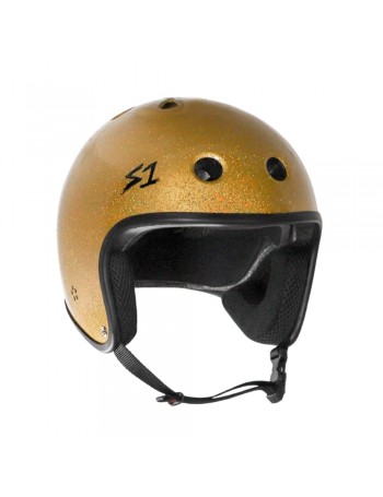 Black Gloss Glitter XX-Large Multi-Impact Helmet 23 S-ONE Lifer CPSC 